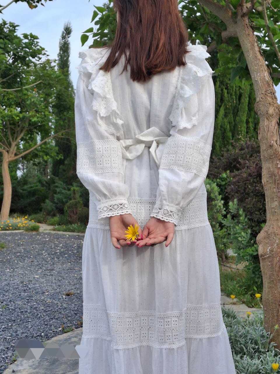 Robe 'Juliette' en broderie anglaise