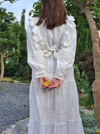 Robe 'Juliette' en broderie anglaise