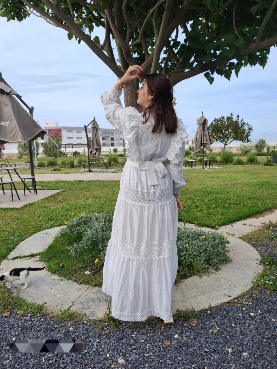 Robe 'Juliette' en broderie anglaise