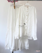 Ensemble 'Tulipe' en broderie anglaise