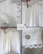 Ensemble 'Tulipe' en broderie anglaise