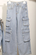 Pantalon Jean Cargo Large