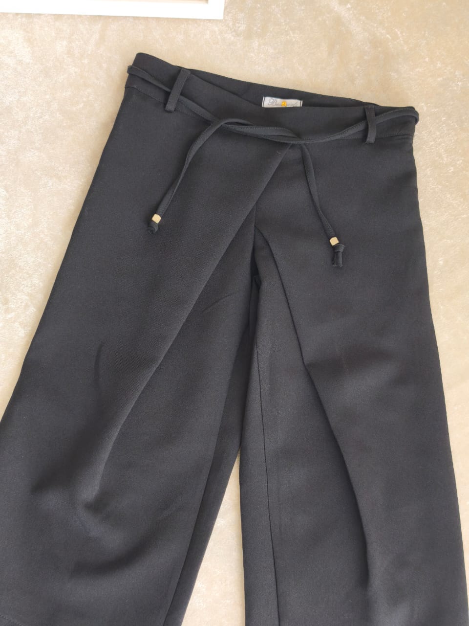 Pantalon 'palazzo' large 3/4