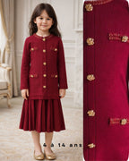 Robe CHANNEL BORDEAUX pour fille