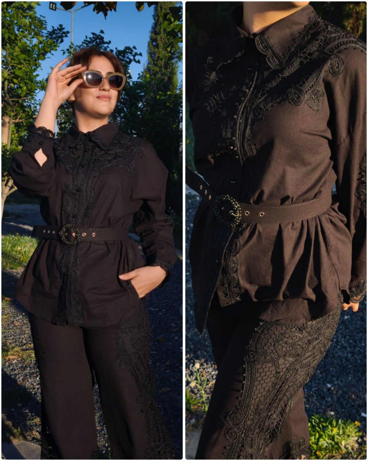 Ensemble SPLENDID en Broderie Anglaise