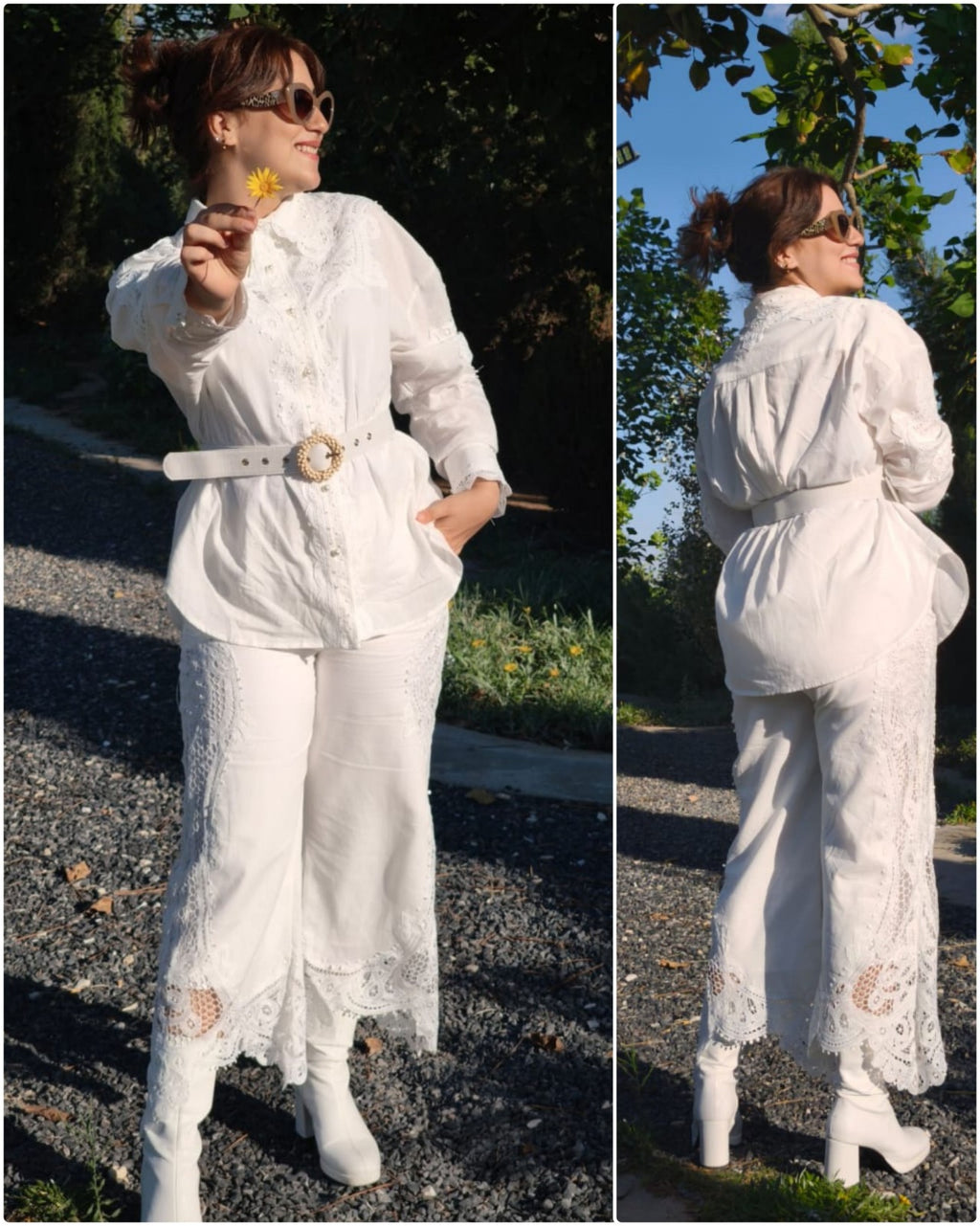 Ensemble SPLENDID en Broderie Anglaise