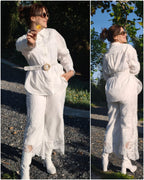 Ensemble SPLENDID en Broderie Anglaise